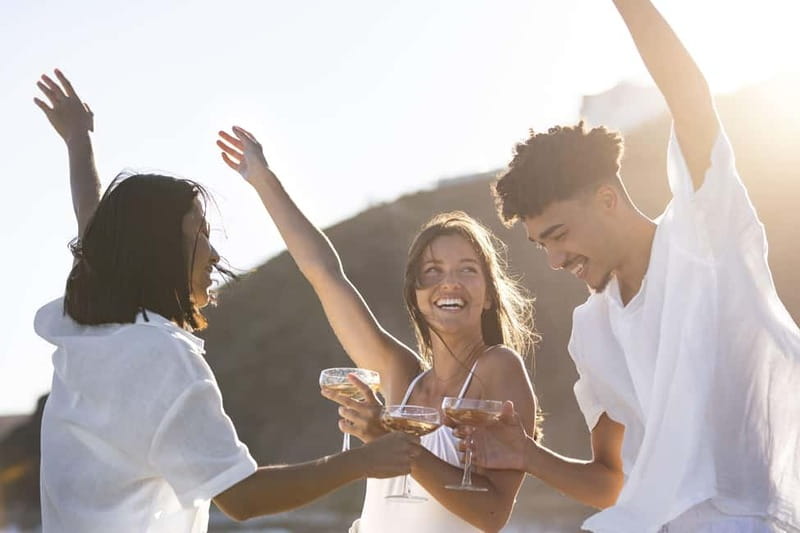 Malaga: Catamaran Sunset or Night Cruise w/ Live DJ & Drink - Sunset over the Alboran Sea