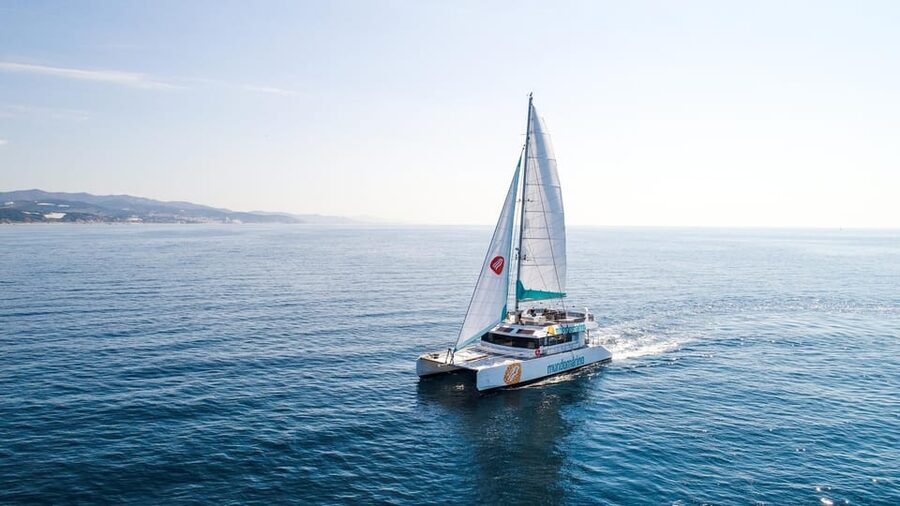 Malaga: Sailing Catamaran with Swimming and Paella Lunch - The first stretch: Malaga from the water