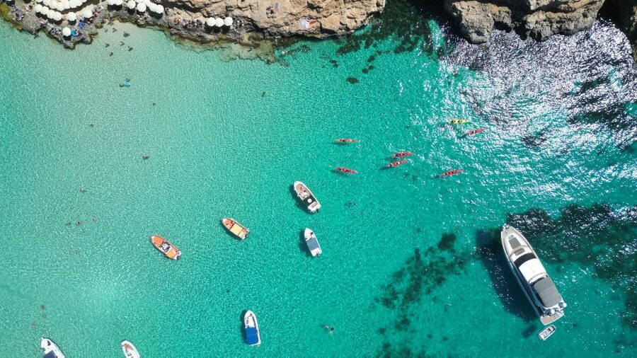 Malta: Crystal/Blue Lagoon, Comino & Gozo Private Boat Trip - Swimming at Crystal Lagoon
