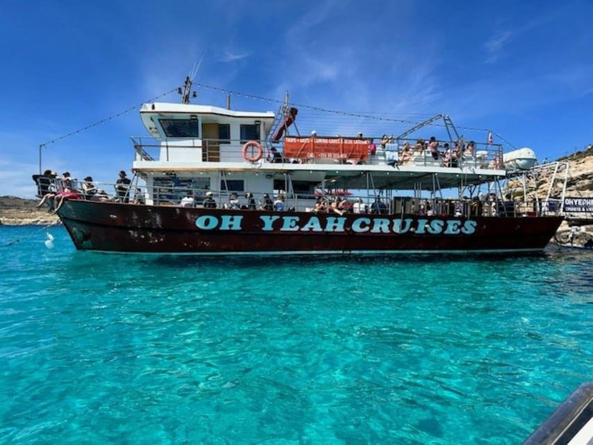 Malta: Gozo Comino and Blue Lagoon Boat Tour with Swim Stop - Coral Lagoon and the first views from the boat