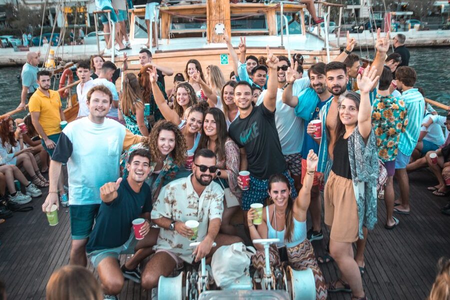 Malta: Lazy Pirate Boat Party with Drinks & Food - Snacks, fruit, and sandwiches on board