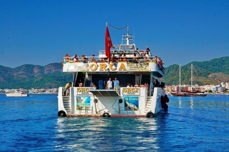 Marmaris: Dalyan Cruise, Turtle Beach & Mud Baths with Lunch - Lunch on the boat, with drinks extra
