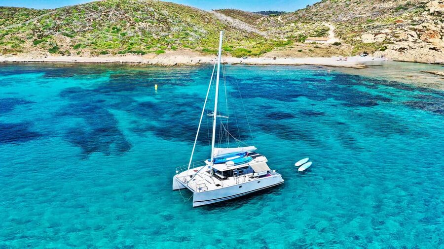 Marseille: Calanques Catamaran Tour & Standup Paddle - Leaving Vieux-Port for Marseille Bay