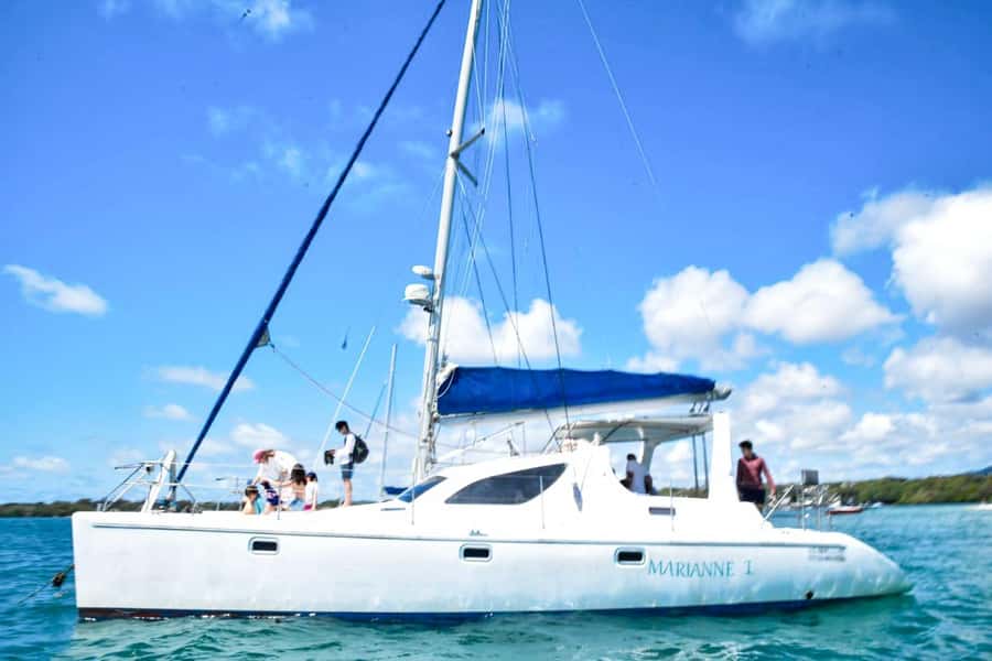 Mauritius: Catamaran Cruise to Ile Aux Cerfs with BBQ Lunch - Swimming and snorkeling along the east coast
