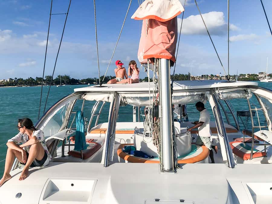 Mauritius: Full-Day Catamaran Cruise to the Northern Isles - Leaving Grand Baie on the Wind Dancer