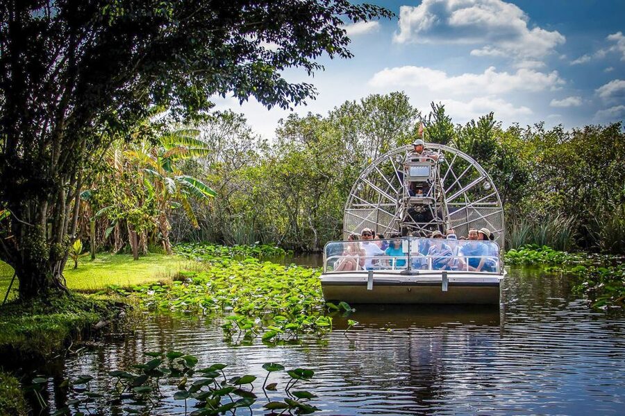 Miami: Everglades Safari Park Airboat Tour - Choosing the best seat on a shared boat