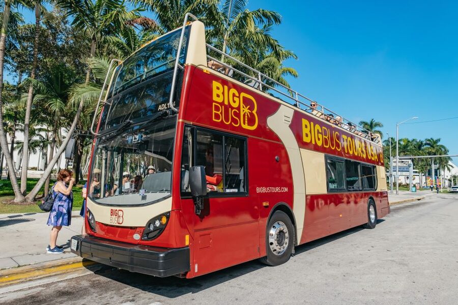 Miami: Half-Day Open-Top Bus Tour Plus Biscayne Bay Cruise - South Beach and Miami Beach from the upper deck