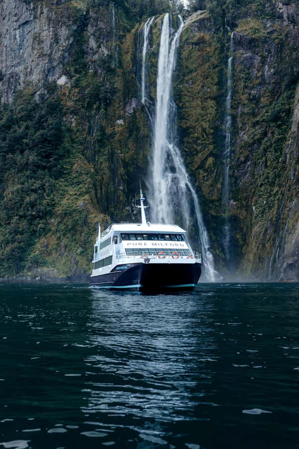 Milford Sound: Nature Cruise on a Modern Catamaran - Waterfalls, cliffs, and the value of a rainy day