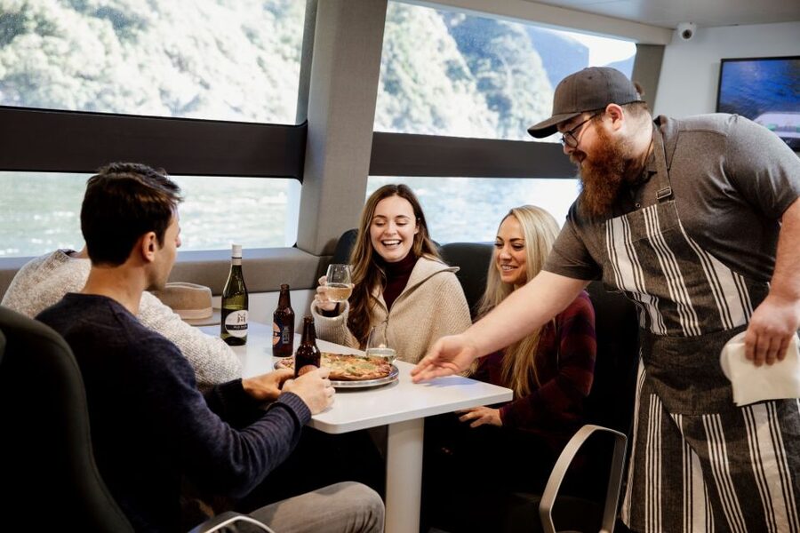 Milford Sound: Nature Cruise on a Modern Catamaran - Comfort, seating, and onboard food