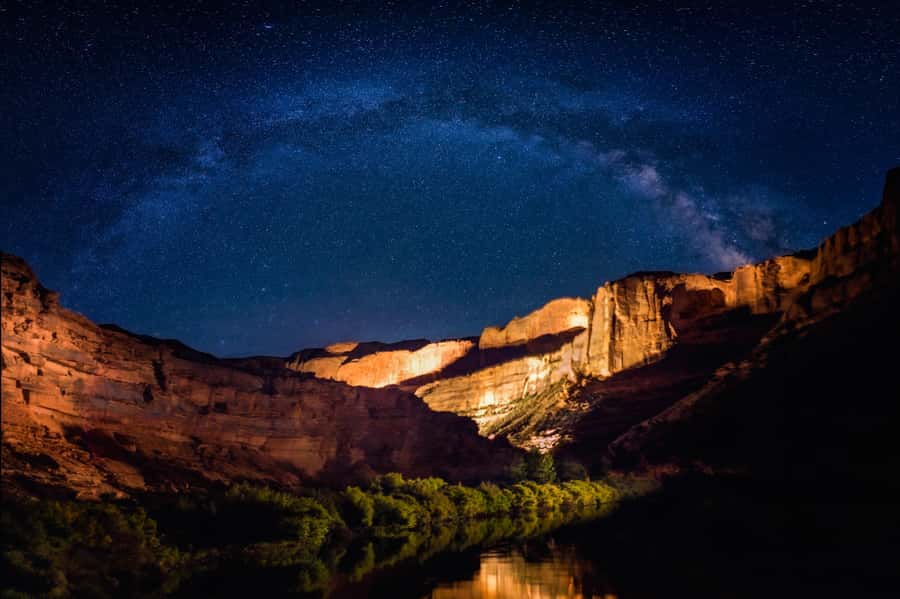 Moab: Colorado River Dinner Cruise with Music and Light Show - The Colorado River cruise at sunset