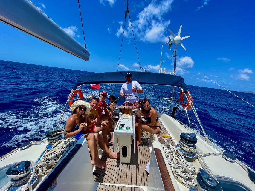 Morro Jable: Sailing Boat Excursion with Food and Drinks - Dolphins and whales: a welcome bonus, not the main plan