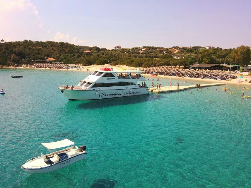 Mount Athos Glassbottom Cruise with Ammouliani Island visit - Passing the Drenia, or Donkey, Islands