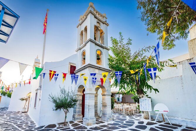 Mykonos: Small Group Tour for Cruise Passengers —Port Pickup - Panagia Tourliani adds a touch of history