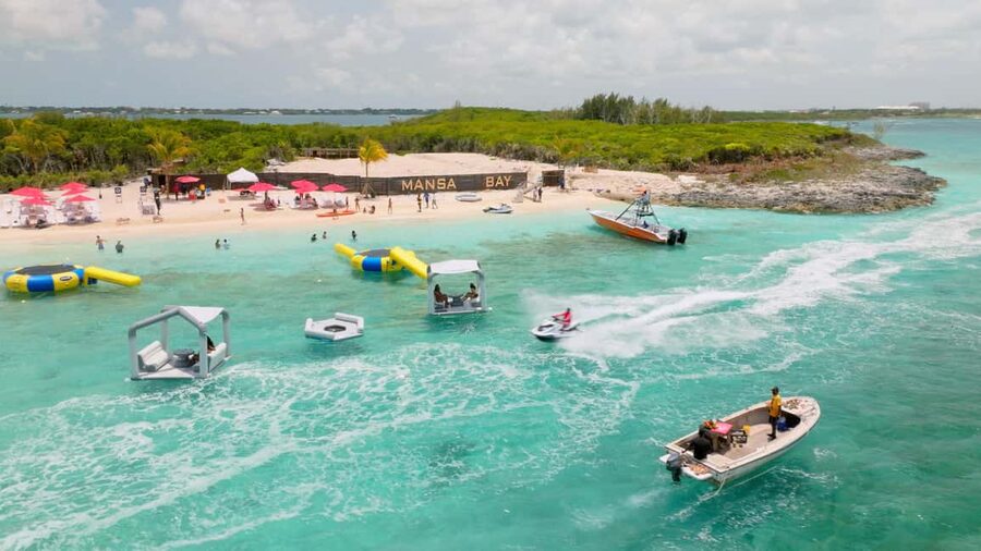 Nassau: Swimming Pigs, Snorkeling, Lunch, & Beach Boat Tour - The private beach has more than a few chairs