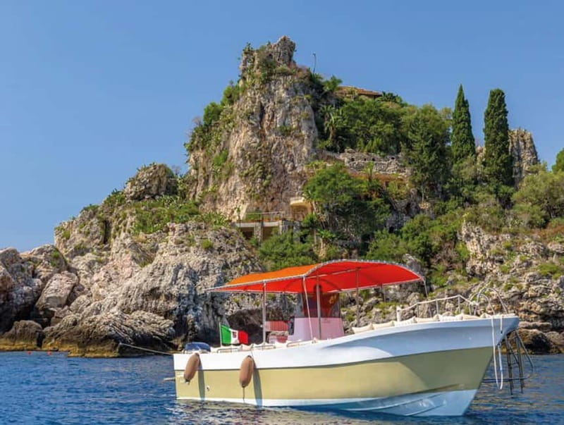 Naxos: Isola Bella, Blue Grotto, & Mazzarò Bay Boat Tour - From Giardini Naxos to Grotta della Conchiglia