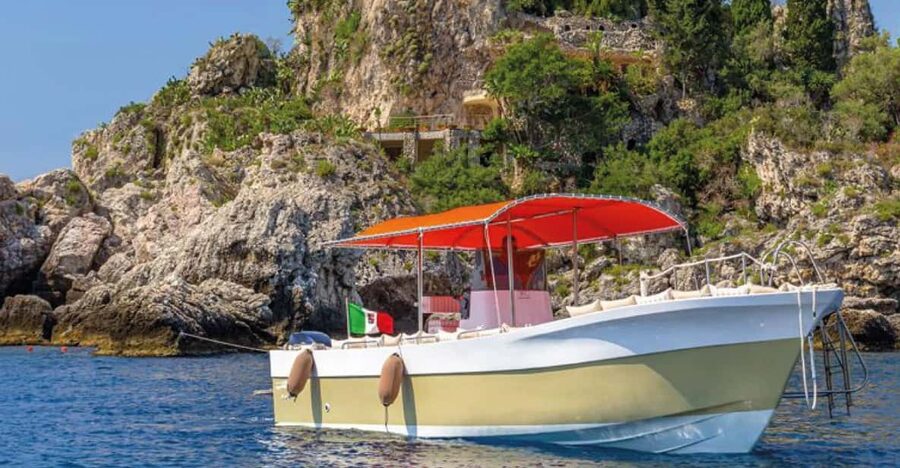 Naxos: Isola Bella, Blue Grotto, & Mazzarò Bay Boat Tour - What You Get for $43