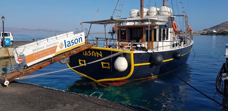 Naxos: Rina Cave-Koufonisi Cruise & Rina Cave Swim with BBQ - Kato Koufonissi: lunch beside the water