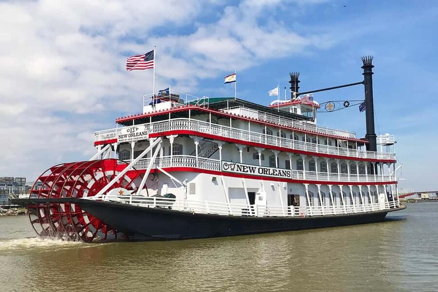 New Orleans: Sunday Steamboat Jazz Cruise + Optional Brunch - The Riverboat CITY of NEW ORLEANS and the seasonal boat change