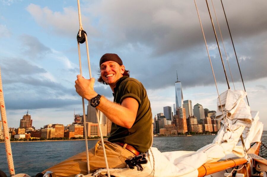 New York City: Sunset Sail Aboard a Schooner - Governors Island, lower Manhattan, and the return north