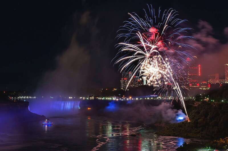 Niagara Falls, Canada: Evening Fireworks Cruise - What happens aboard the catamaran