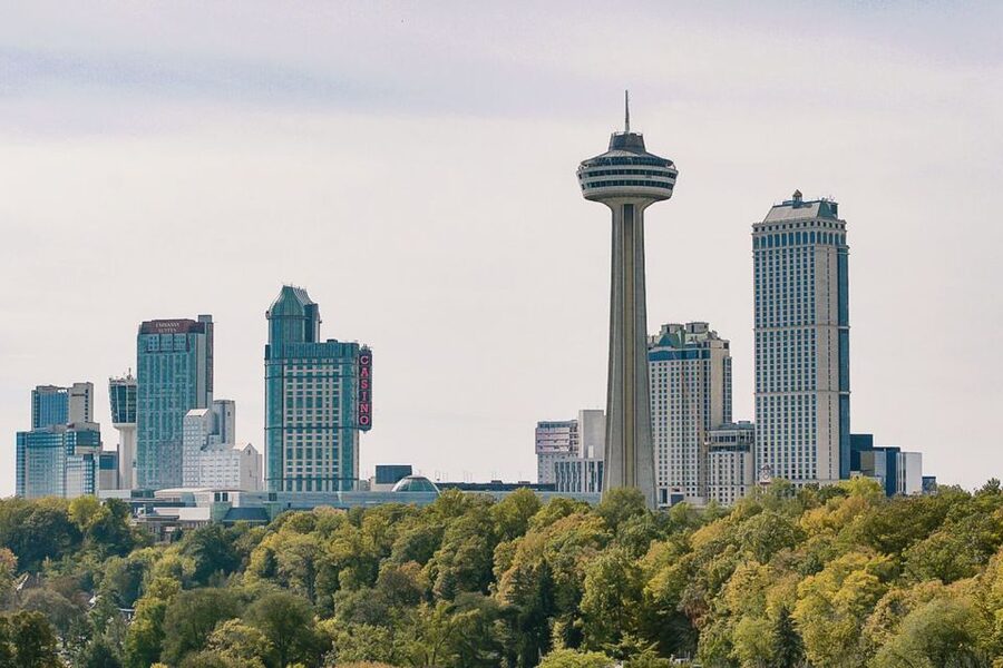 Niagara Falls, ON: Helicopter Ride with Boat & Skylon Lunch - Voyage to the Falls, the wettest view of the day