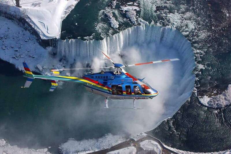 Niagara Falls, ON: Helicopter Ride with Boat & Skylon Lunch - Starting with the gorge and Dufferin Islands