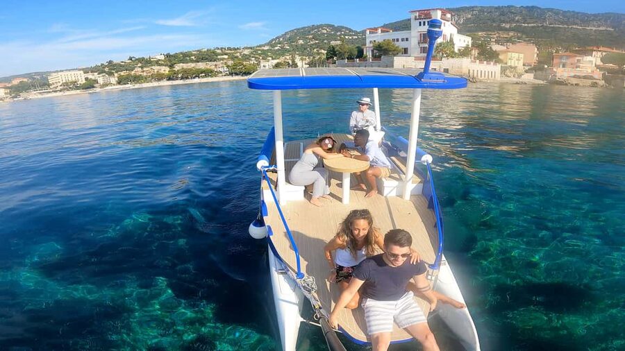 Nice: Private French Riviera Solar Boat Cruise - A peaceful way to see the Côte d’Azur from the water
