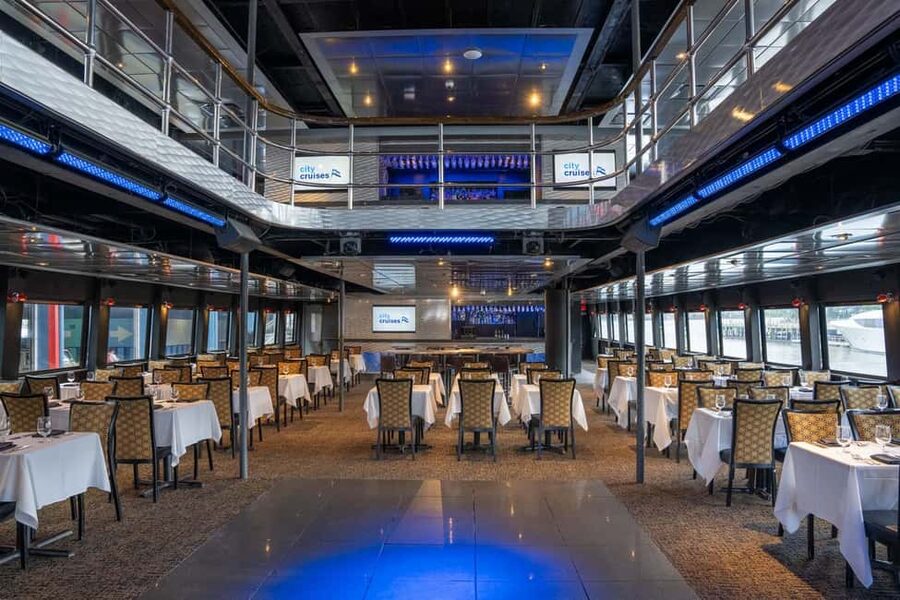 NYC: City Cruises Brunch, Lunch, or Dinner Buffet Cruise - DJ music, games, and the social atmosphere