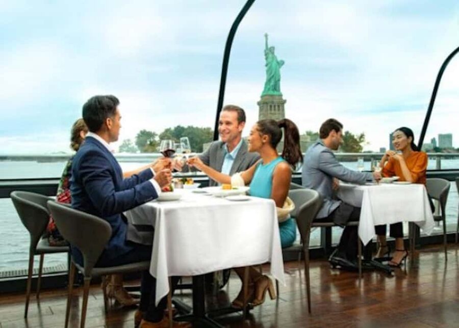 NYC: City Cruises Luxury Brunch, Lunch or Dinner Cruise - Empire State Building, Chrysler Building, and Hudson Yards