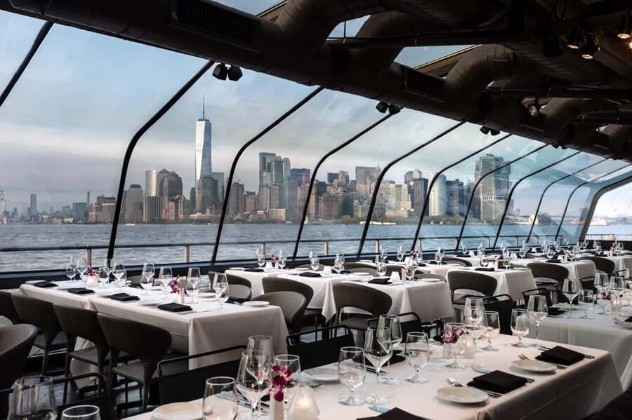 NYC: City Cruises Luxury Brunch, Lunch or Dinner Cruise - From Pier 61 to the Hudson River skyline