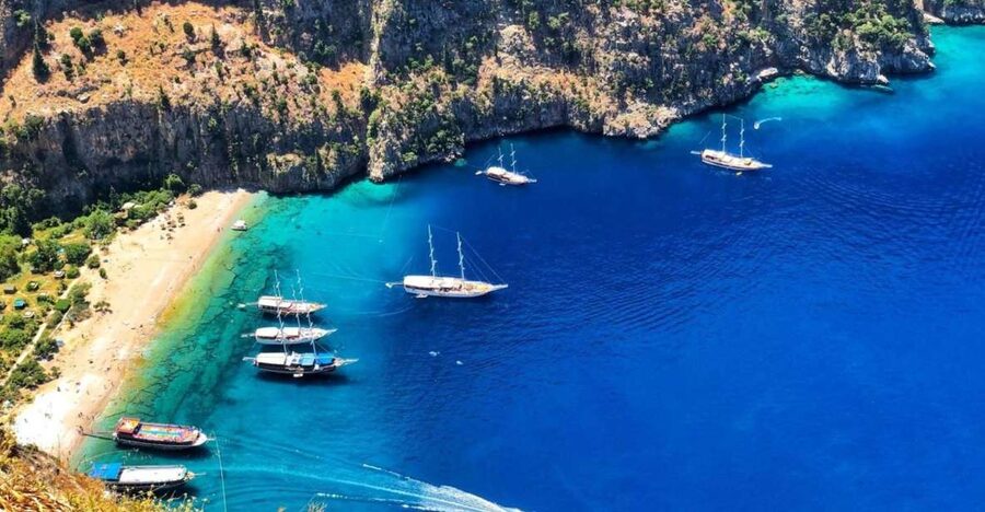 Ölüdeniz: Butterfly Valley Boat Trip with Buffet Lunch - Butterfly Valley From the Water and Shore