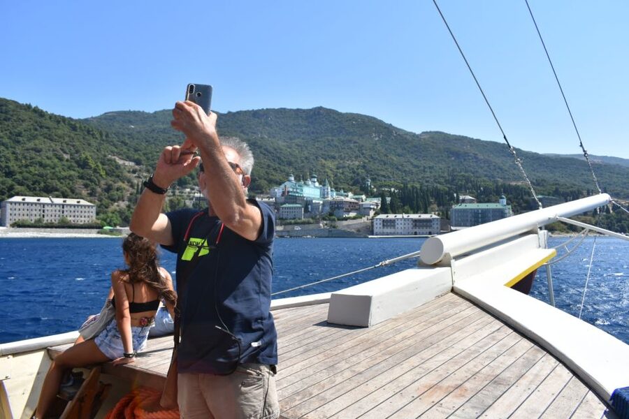 Ouranoupoli: Mount Athos Peninsula Sightseeing Cruise - What to buy onboard