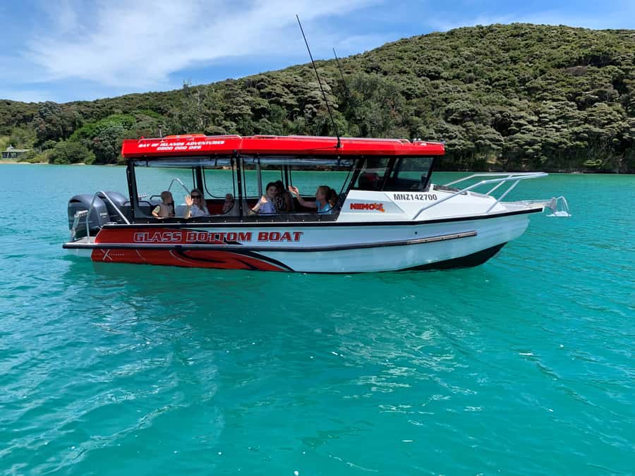 Paihia: Glass Bottom Boat Tour to the Hole in the Rock - A Small Boat View of the Bay of Islands