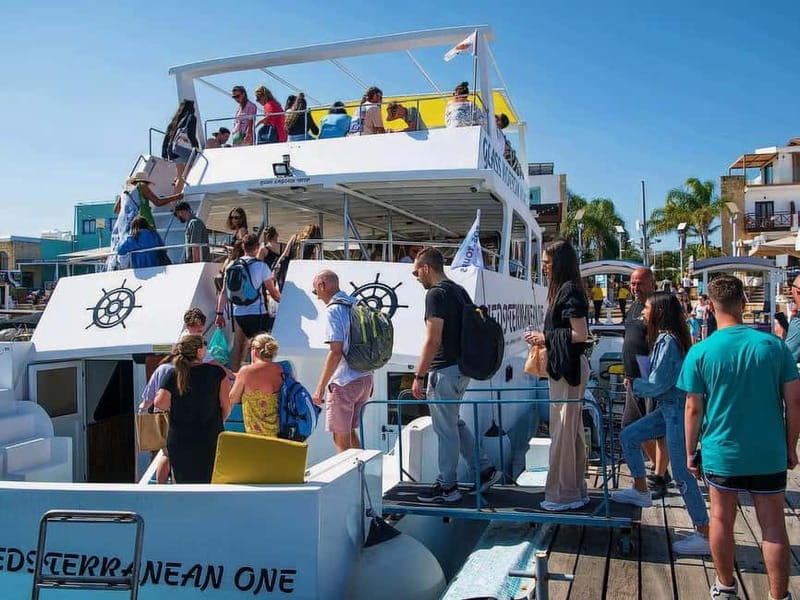 Paphos: Blue Lagoon Boat Adventure with Bus Transfer - Cruising beside the Akamas coast