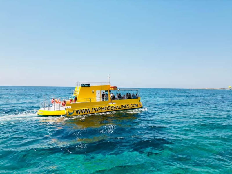 Paphos: Swim Cruise with Turtle Watching, Drinks & Aperol - Atlantis Beach and the 30-minute swim stop