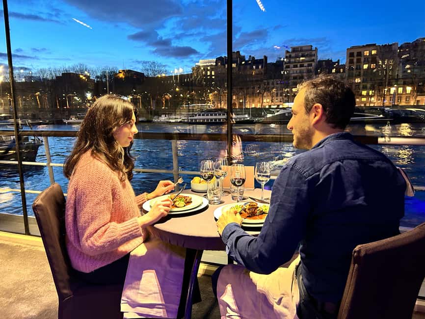 Paris: 3-Course-Dinner Cruise with Wine on the Seine River - Dinner, Wine, and the Pace of Service