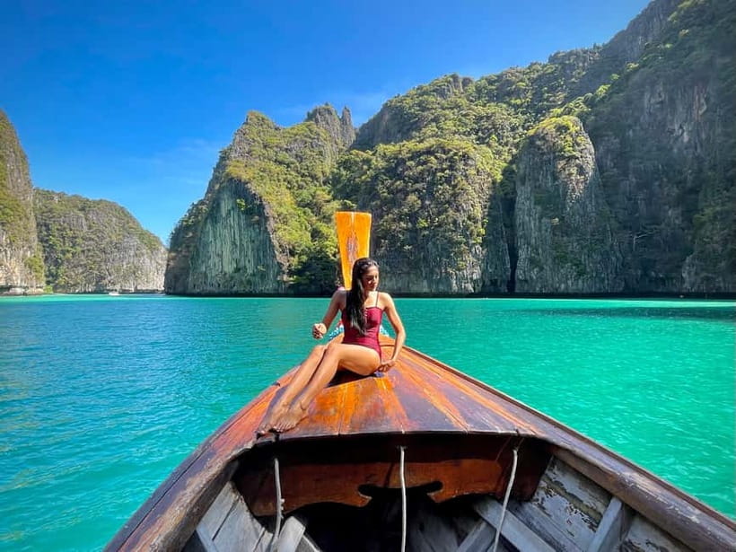Phi Phi: 7 Island Longtail Boat Snorkeling Tour with Sunset - Viking Cave offers a quick look, not a full cave tour