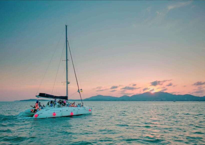 Phuket: Coral Island Catamaran Cruise with Sunset Dinner - Sailing from Chalong or Rawai Pier