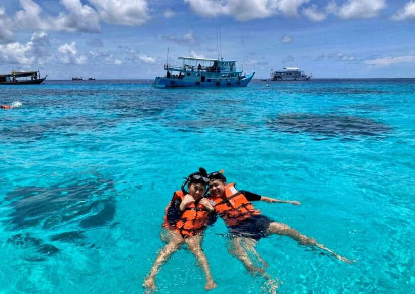 Phuket: Coral Island Catamaran Cruise with Sunset Dinner - Snorkeling near Koh Hey