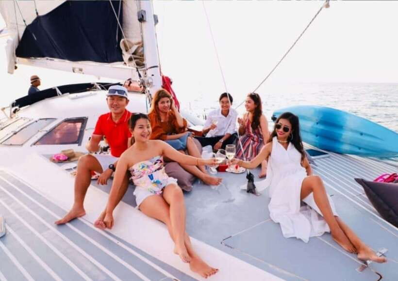 Phuket: Coral Island Catamaran Cruise with Sunset Dinner - The guides and crew shape the day