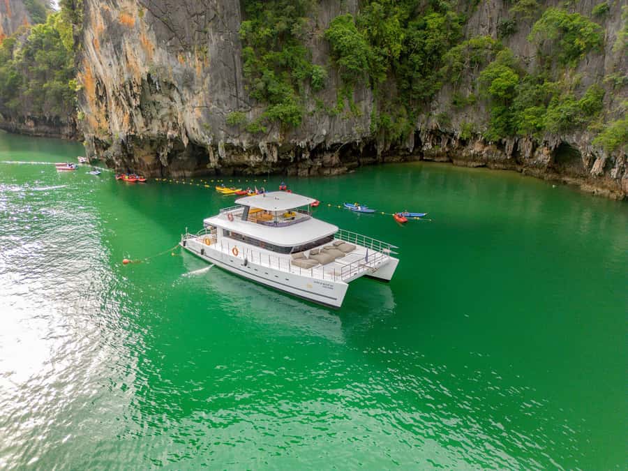 Phuket: James Bond Island and Phang Nga Bay by Premium Yacht - Boarding the yacht at Ao Por
