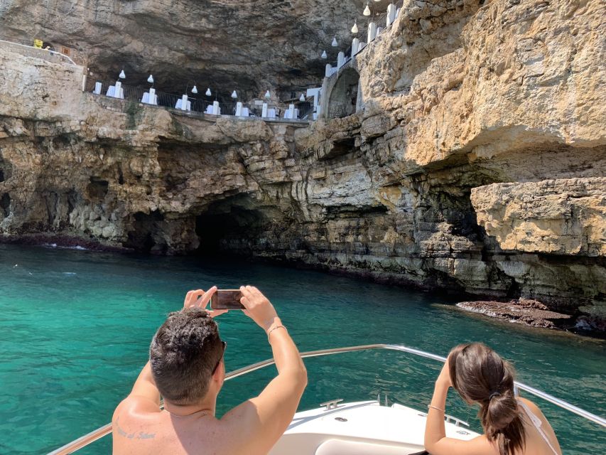 Polignano a Mare: Cave Boat Tour with Aperitif - The first stop: Abbazia di San Vito