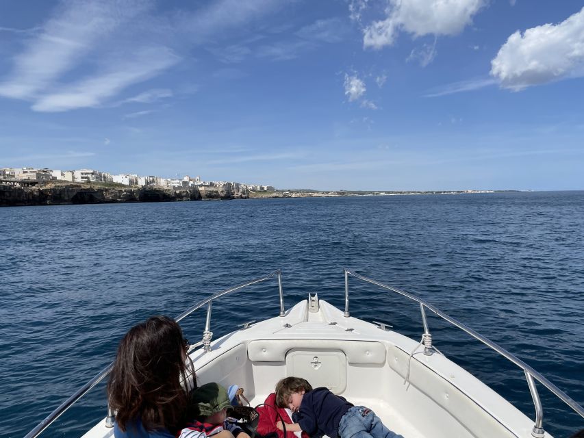 Polignano a Mare: Speedboat Cruise to Caves with Aperitif - The swim stop near Polignano a Mare
