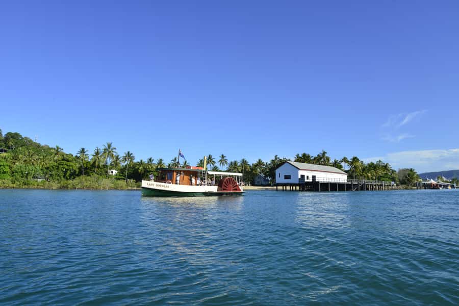 Port Douglas: River Cruise, Crocodile Spotting, Drink/ Snack - Following Dickson Inlet toward the entrance