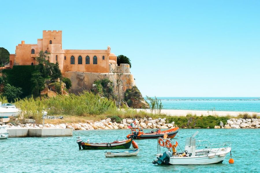 Portimão: Benagil Cave and Praia de Marinha Boat Tour - The first coastal sights: forts, cliffs, and hidden entrances