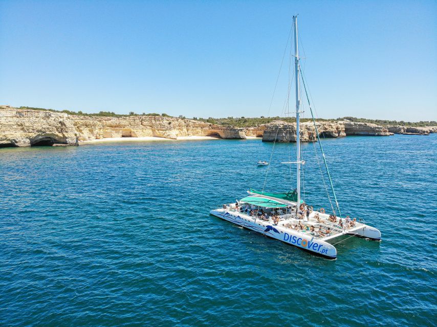 Portimao: Benagil Caves & Coastline Cruise - The catamaran is comfortable, but it is not a sailing yacht