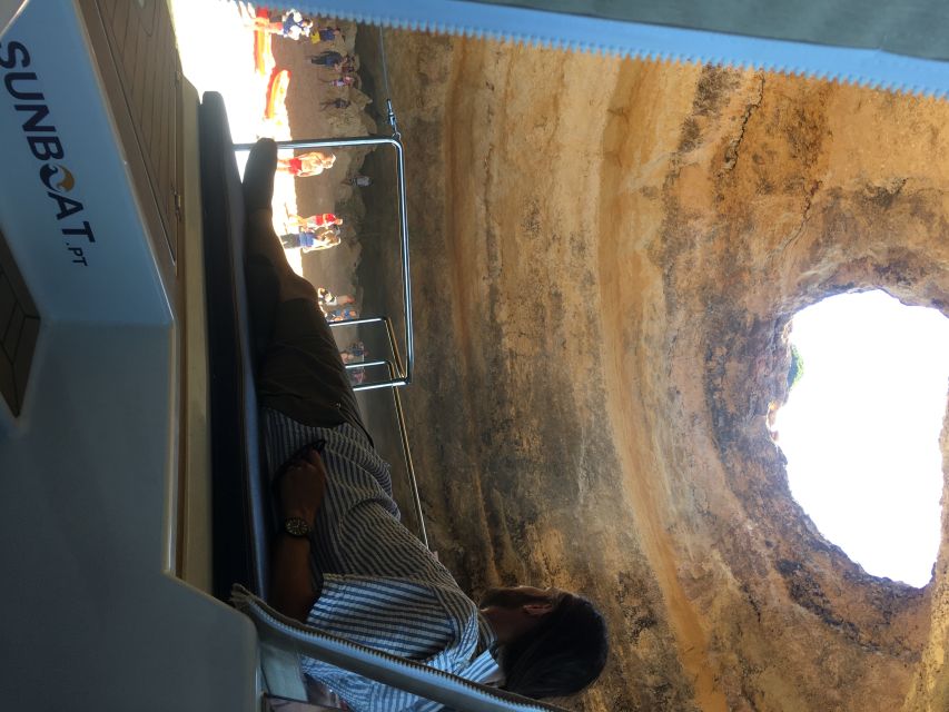 Portimão: Benagil Caves & Golden Coast Eco Catamaran Tour - A swim stop that adds a welcome change of pace