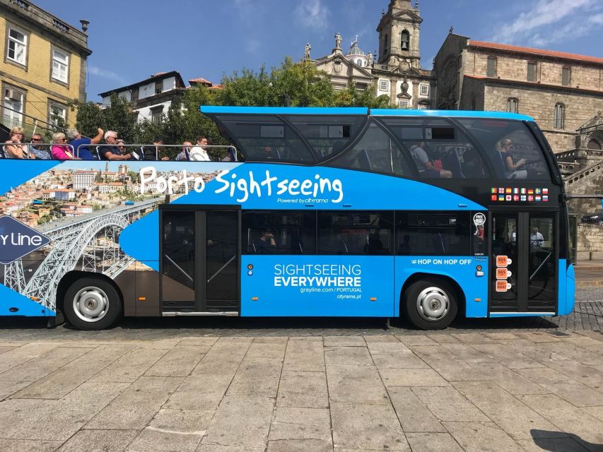 Porto: Hop-on Hop-off Bus with Optional Cruise & Wine Cellar - Blue Route: Porto’s parks, music, and riverfront