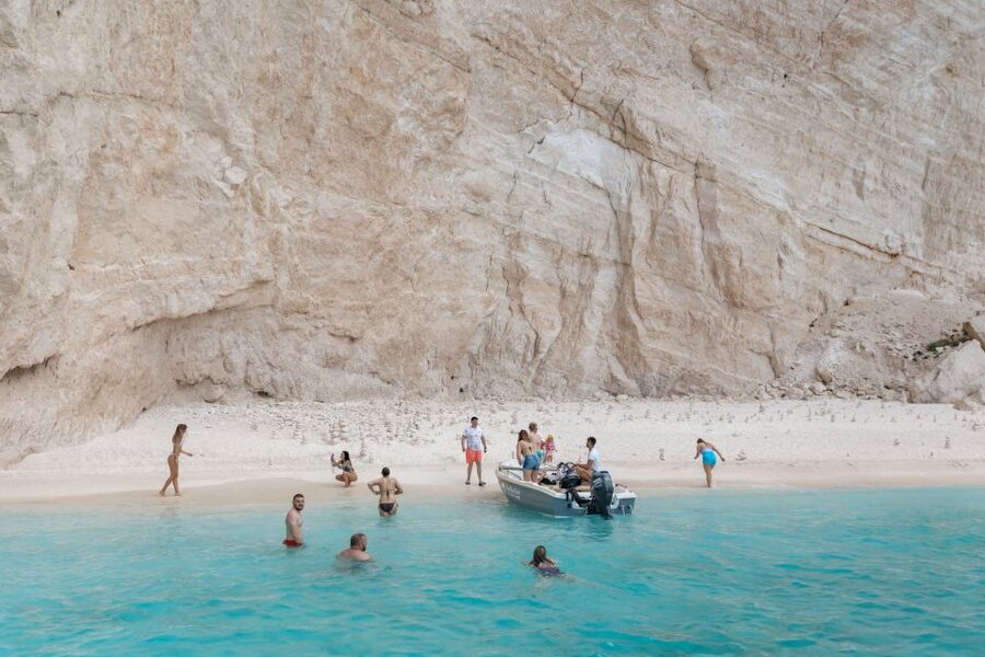 Porto Vromi: Shipwreck, Caves, & White Beach Swimming Cruise - What this Porto Vromi cruise really offers