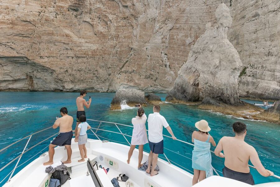 Porto Vromi: Shipwreck, Caves, & White Beach Swimming Cruise - Three swimming stops in clear water